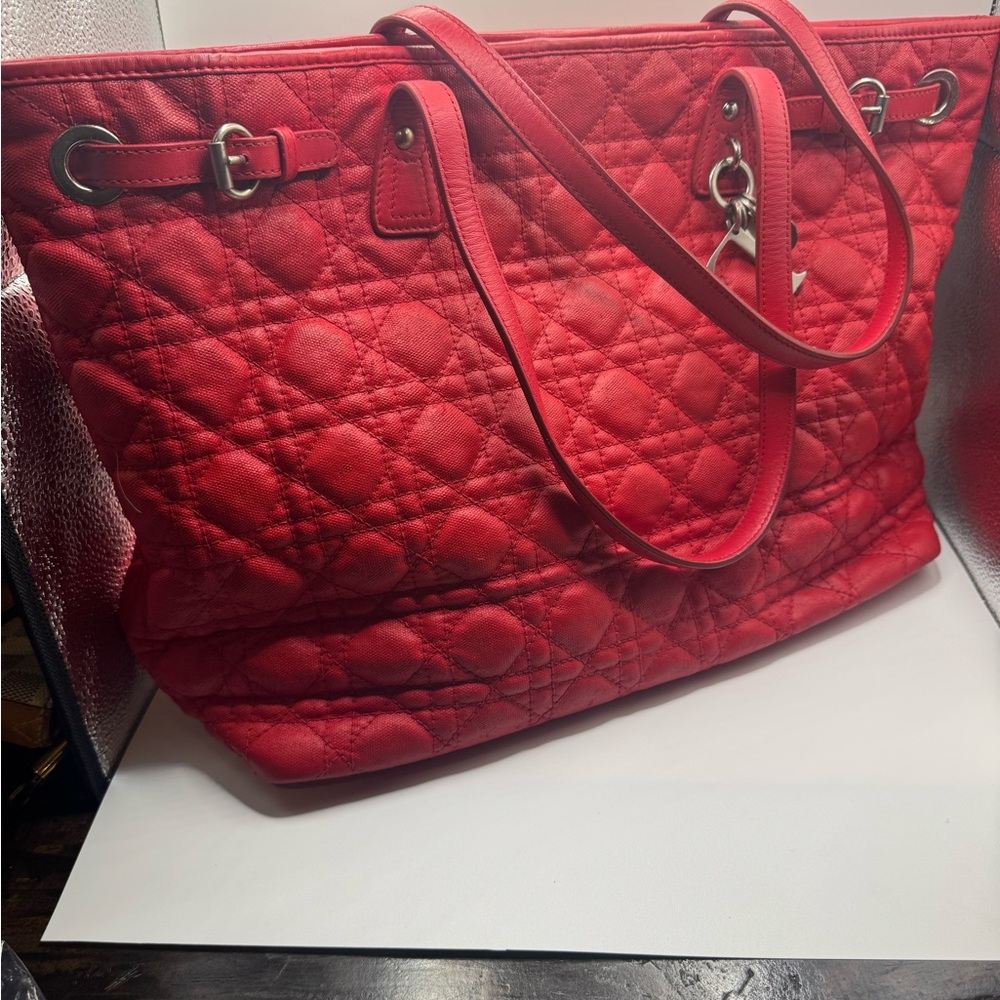 Christian Dior Large Cannage Panarea Tote Bag